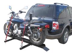 hitch mounted motorcycle carrier