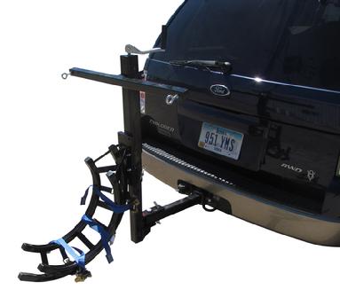 motorcycle receiver hitch tow devise